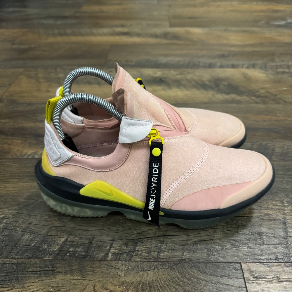 Nike Joyride Optik Slip On Pink Yellow Running Shoes Women's Size 8